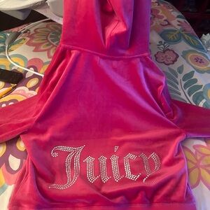 Juicy Couture Fuchsia Velour Jacket